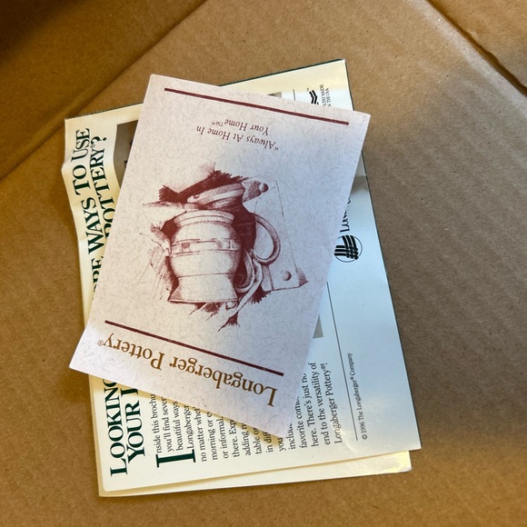 Longaberger All-American Blue and Cream Pie Plate🇺🇸Labor Day🇺🇸 - Picture 6 of 10